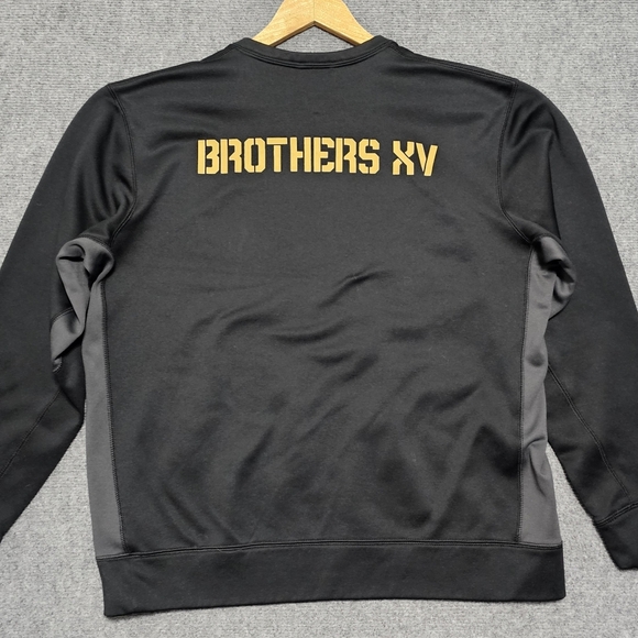 Nike Therma Fit Army West Point RUGBY Performance Sweatshirt Mens L Black Sports - Picture 7 of 11